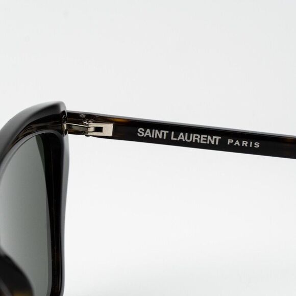 Saint Laurent Women Sunglasses Havana Grey Cat Eye SL737 MICA THIN 002 BRAND NEW main image 9